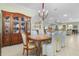 Bright dining room features a large china cabinet at 21370 Harborside Blvd, Port Charlotte, FL 33952