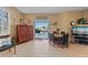 Breakfast nook with water views and access to outside at 24248 Treasure Island Blvd, Punta Gorda, FL 33955