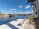 Private dock with benches overlooking the water at 298 Fry Se Ter, Port Charlotte, FL 33952