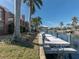 Private dock offering water access and gazebo at 298 Fry Se Ter, Port Charlotte, FL 33952