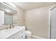 Clean bathroom with updated vanity and shower at 311 Garvin St # 207B, Punta Gorda, FL 33950