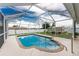 Inviting screened pool with a spacious deck at 3183 Sulstone Dr, Punta Gorda, FL 33983