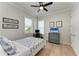 Cozy bedroom with natural light, a dedicated workspace, and a soothing color palette at 37 Bocilla Dr, Placida, FL 33946