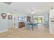 Open dining area with direct view to the outdoor at 3871 Bordeaux Dr, Punta Gorda, FL 33950