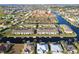 Aerial view showcasing community and canal location at 4000 Bal Harbor Blvd # 225, Punta Gorda, FL 33950