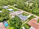 Aerial view of home and surrounding neighborhood at 4059 Twinbush Ter, North Port, FL 34286