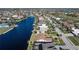 Bird's eye view of canal-front property at 716 Monaco Dr, Punta Gorda, FL 33950