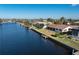 Aerial view of waterfront home with private backyard at 716 Monaco Dr, Punta Gorda, FL 33950