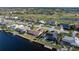 Aerial view of property, highlighting canal front location and neighborhood at 716 Monaco Dr, Punta Gorda, FL 33950