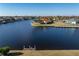 Wide aerial view of waterfront property with a canal at 716 Monaco Dr, Punta Gorda, FL 33950