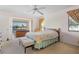 Bedroom with patio access and spa view at 716 Monaco Dr, Punta Gorda, FL 33950