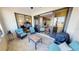 Spacious balcony with comfortable seating, a grill, and access to both the bedroom and living areas at 1340 Rock Dove Ct # 143, Punta Gorda, FL 33950