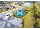 Overhead view of tennis and pickleball courts at 1912 Saddlewood Cir, Port Charlotte, FL 33953