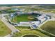 An aerial view of CoolToday Park, the spring training home of the Atlanta Braves at 2143 S Haberland Blvd, North Port, FL 34288