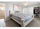 Bright bedroom featuring a spacious closet and a comfortable bed, perfect for restful nights at 21923 Cellini Ave, Port Charlotte, FL 33952