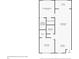 A detailed floor plan of the apartment showing the layout of the rooms, including dimensions at 25100 Sandhill Blvd # J-201, Punta Gorda, FL 33983