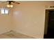 Bedroom featuring neutral walls, carpeted floors, and a classic ceiling fan at 258 Palm Harbor Dr, North Port, FL 34287