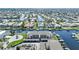 Aerial view of a beautiful canal front neighborhood and condominium at 367 Coldeway Dr # H10, Punta Gorda, FL 33950