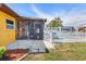The backyard has a inground pool, and screened in patio at 530 Lakemont Nw Ave, Port Charlotte, FL 33952