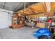 Spacious garage interior with storage cabinets, shelving, and ample room at 530 Lakemont Nw Ave, Port Charlotte, FL 33952