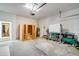 This spacious garage features a wooden sauna, water heater, and plenty of room for storage and activities at 6251 Cassia St, Bradenton, FL 34203
