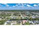 Community aerial view showing the properties, water access, and surrounding landscape at 18702 Van Nuys Cir, Port Charlotte, FL 33948