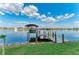 Dock on the water with boat lift at 349 Springview Nw Cir, Port Charlotte, FL 33948