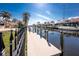 Exterior view of private dock, boat lift, and waterfront canal at 35 Sabal Dr, Punta Gorda, FL 33950