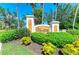 Landscaped community entrance sign for Vivante at Punta Gorda at 93 Vivante Blvd # 9336, Punta Gorda, FL 33950