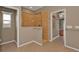 Tiled shower in bathroom with glass door, tiled floors, and neutral wall colors at 9428 Bandera Ln, Port Charlotte, FL 33981