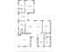 Detailed floor plan of the house, showing the layout of rooms, dimensions, and features at 9505 Delray Dr, New Port Richey, FL 34654