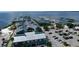 Aerial view of a marina with boats and waterfront buildings at 150 Harborside Ave # 122, Punta Gorda, FL 33950