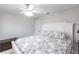 Bedroom featuring a ceiling fan at 19179 Aviation Ct, Port Charlotte, FL 33948