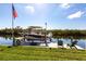 A private dock for mooring boats and relaxing waterfront living at 19179 Aviation Ct, Port Charlotte, FL 33948