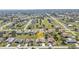 Aerial view of a home with a private pool in a residential neighborhood at 27566 Tierra Del Fuego Cir, Punta Gorda, FL 33983