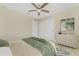 Spacious bedroom featuring a ceiling fan and a closet at 2851 Verde Ter, North Port, FL 34286