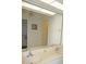 Bright bathroom featuring double sinks with a large mirror and neutral color palette at 4000 Bal Harbor Blvd # 527, Punta Gorda, FL 33950