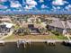 Gorgeous backyard with screened-in lanai, solar panels, private boat dock, and direct canal access for boating and waterfront enjoyment at 1217 Bobwhite Court, Punta Gorda, FL 33950