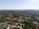 Aerial view illustrating the neighborhood and distance to nearby amenities at 2405 Vancouver Ln, North Port, FL 34286
