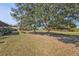 Expansive backyard view with mature trees providing shade and natural beauty at 25202 Chiclayo Ave, Punta Gorda, FL 33983
