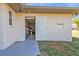 Exterior of home showcasing an open storage area or workshop with easy access at 25202 Chiclayo Ave, Punta Gorda, FL 33983