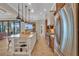 Gourmet kitchen with stainless steel appliances, granite countertops, and an island with bar seating at 3321 Tripoli Blvd, Punta Gorda, FL 33950