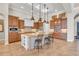 Spacious kitchen features custom cabinets, stainless steel appliances, a center island and an open layout at 3321 Tripoli Blvd, Punta Gorda, FL 33950