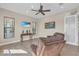 Comfortable seating area with tile floors, television and views of outside at 3321 Tripoli Blvd, Punta Gorda, FL 33950