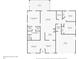 Detailed floor plan of the home's layout, showcasing room dimensions and overall design at 4504 Vaquero St, North Port, FL 34286
