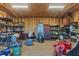 Organized garage space, perfect for storage and DIY projects at 9158 Snapper Cir, Port Charlotte, FL 33981