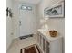 Welcoming entryway with tile flooring, elegant console table, and stylish decor at 3720 Pebble Ter, Punta Gorda, FL 33980