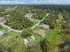 A broad aerial view of the community, showcasing the home among lush greenery at 5366 Dunsmuir Rd, North Port, FL 34288