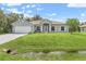 Well-maintained single Gathering home with two-car garage, manicured lawn, and excellent curb appeal at 5366 Dunsmuir Rd, North Port, FL 34288