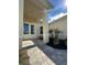 Inviting front entrance with a double-door entry, lush landscaping, and a brick walkway at 6219 Sweden Blvd, Punta Gorda, FL 33982